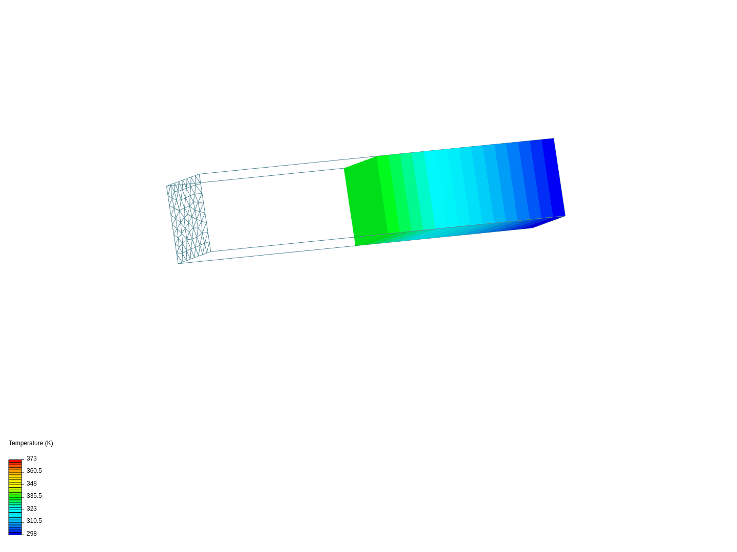 Heat transfer in a beam image