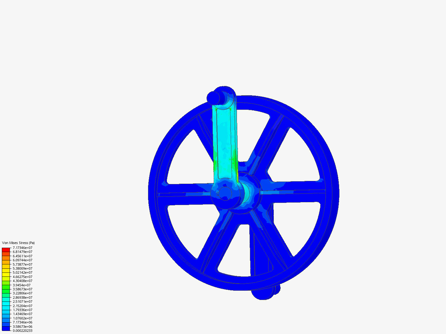Simulation of a Crank Assembly - Copy by jgipal | SimScal...