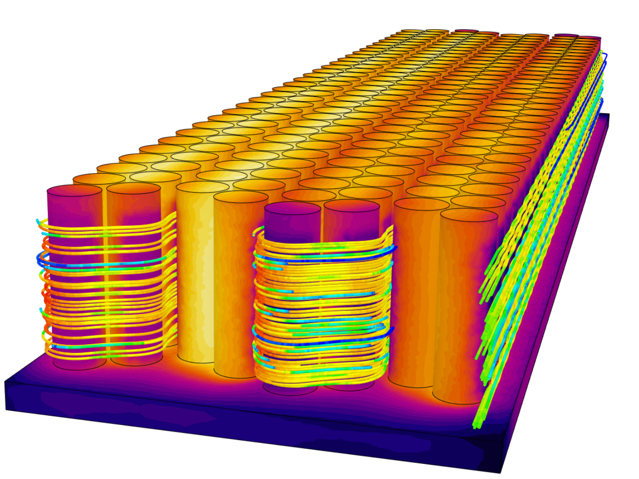 Liquid Cooled EV Battery Module - Conjugate Heat Transfer Analysis (copy) image