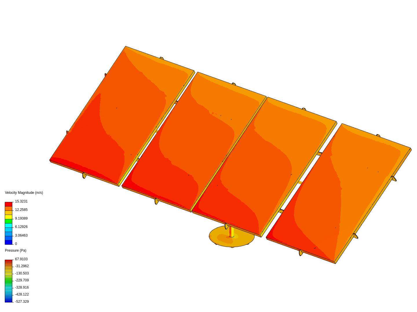 Solar panel- wind analysis image