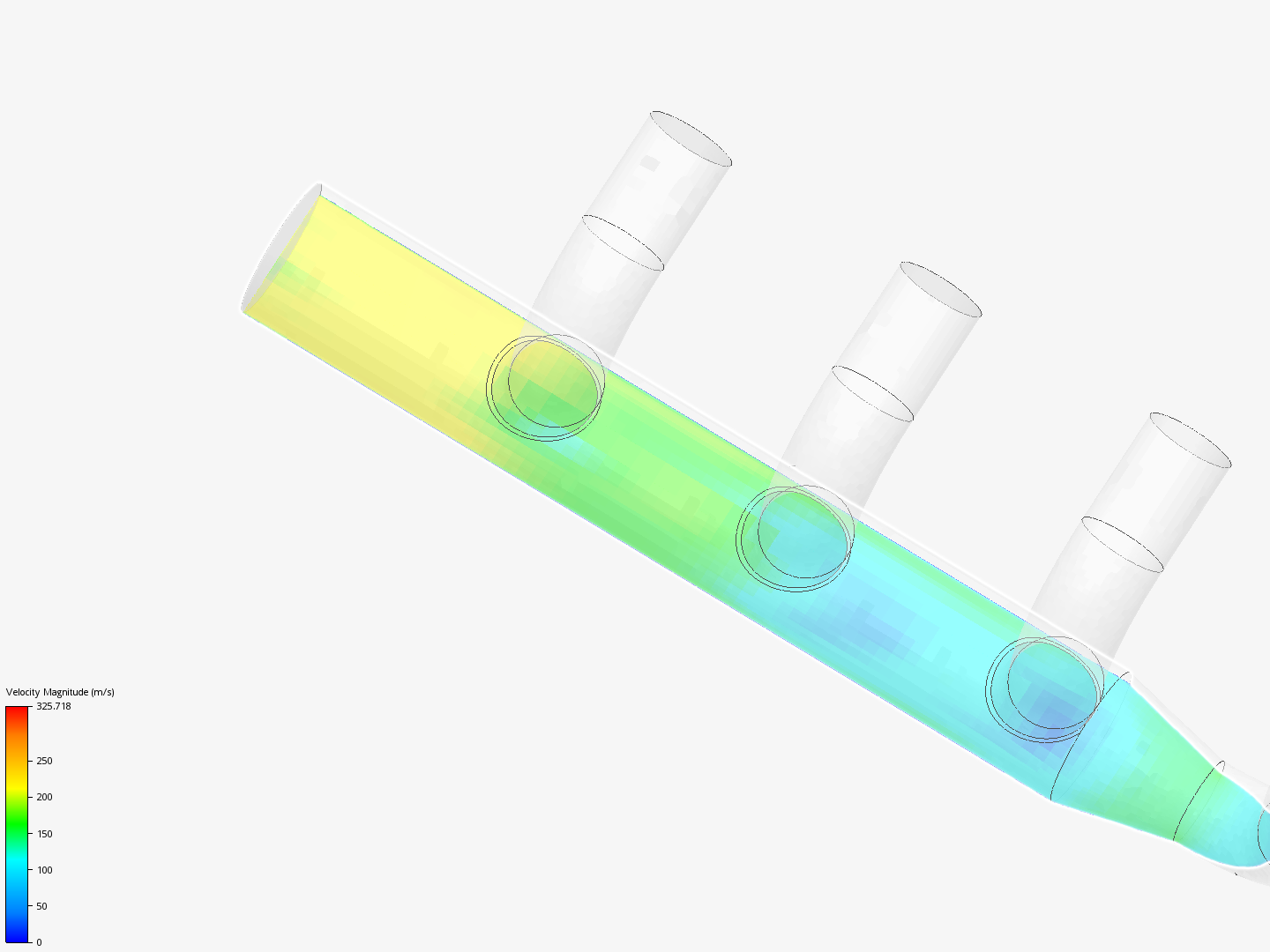 Log manifold flow simulation by jklolkik | SimScale