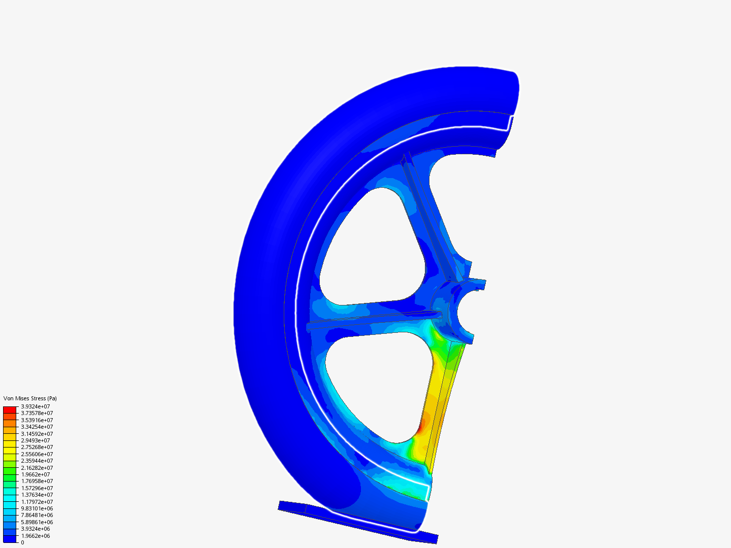 Plate 3: Nonlinear Structural Analysis of a Wheel image