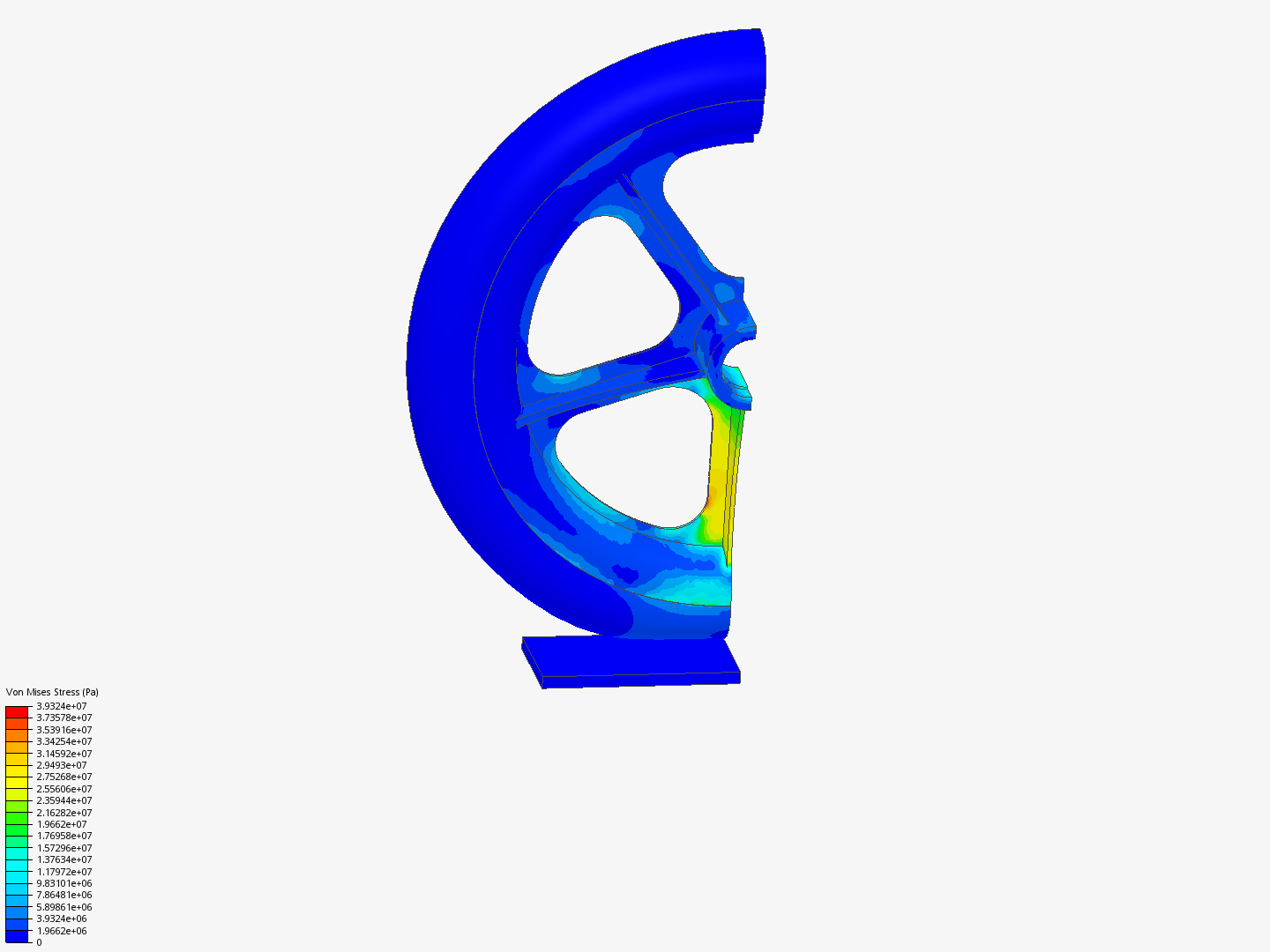 Plate 3: Nonlinear Structural Analysis of a Wheel by jmayhay | SimScale