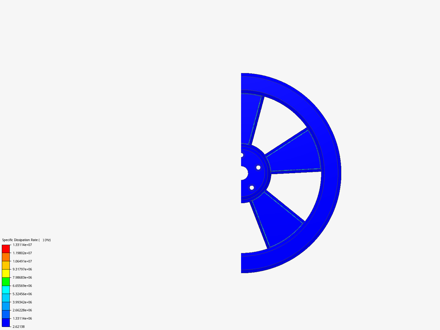 SimScale Wheel Flow Sim by johnfriske | SimScale