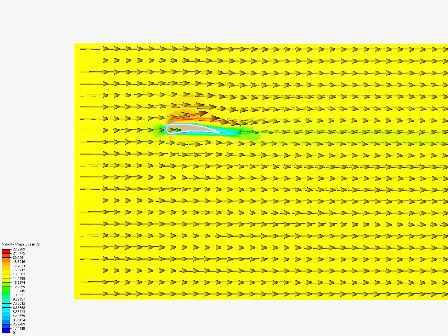 CFD full sized wing by johnsene7439 | SimScale