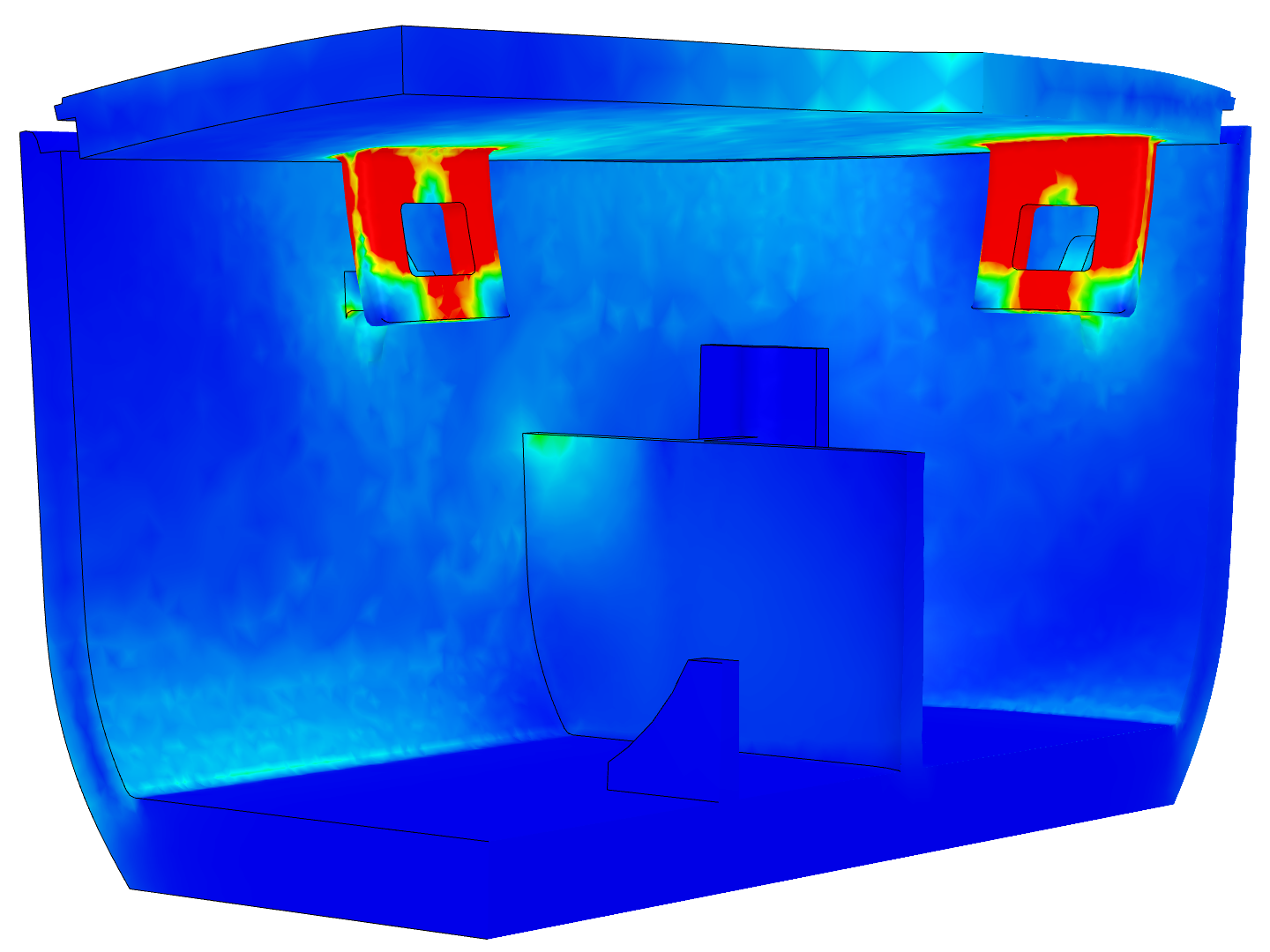 Enclosure Snaps - FEA image