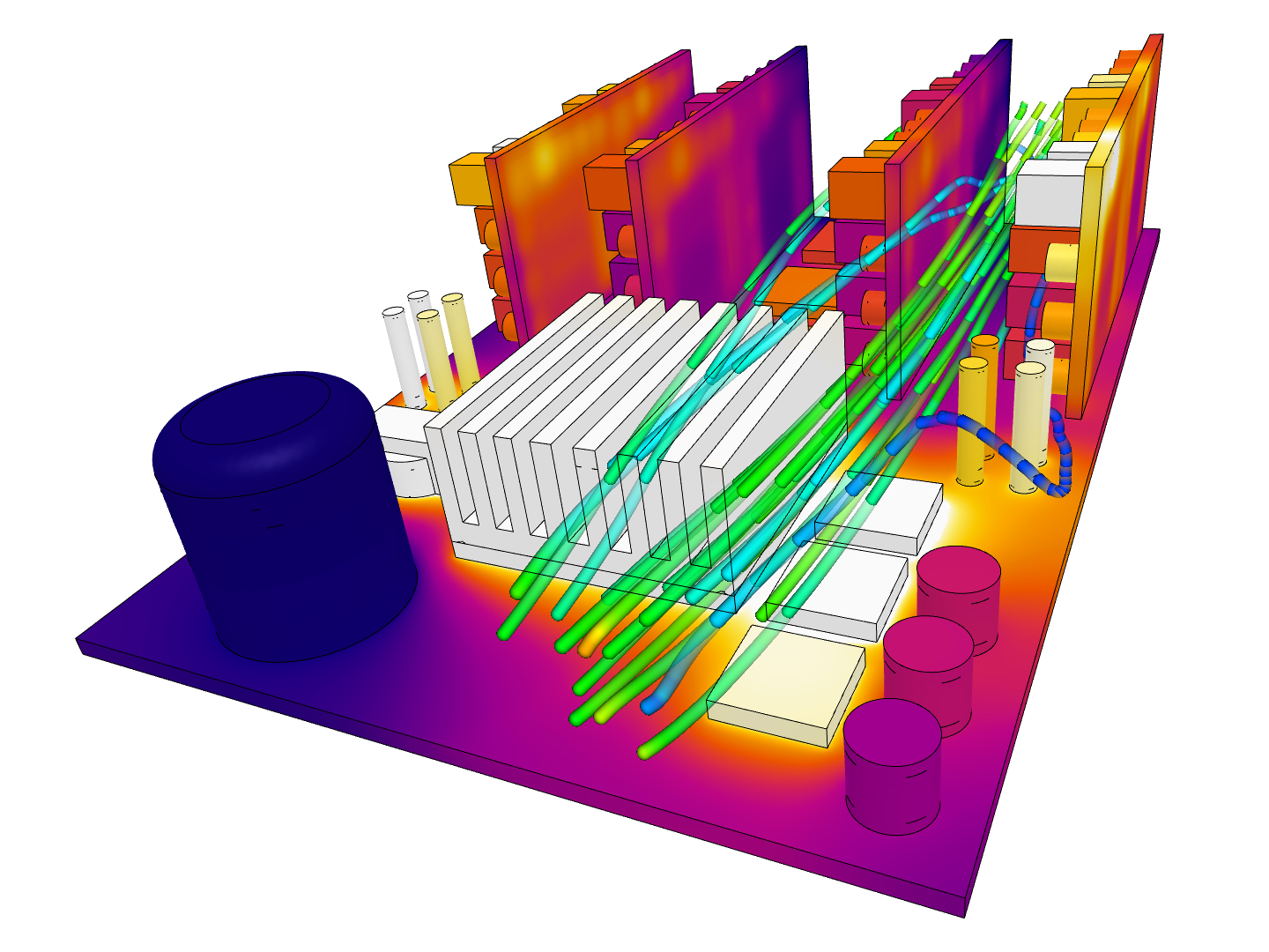 High Power Density Enclosure - CFD image