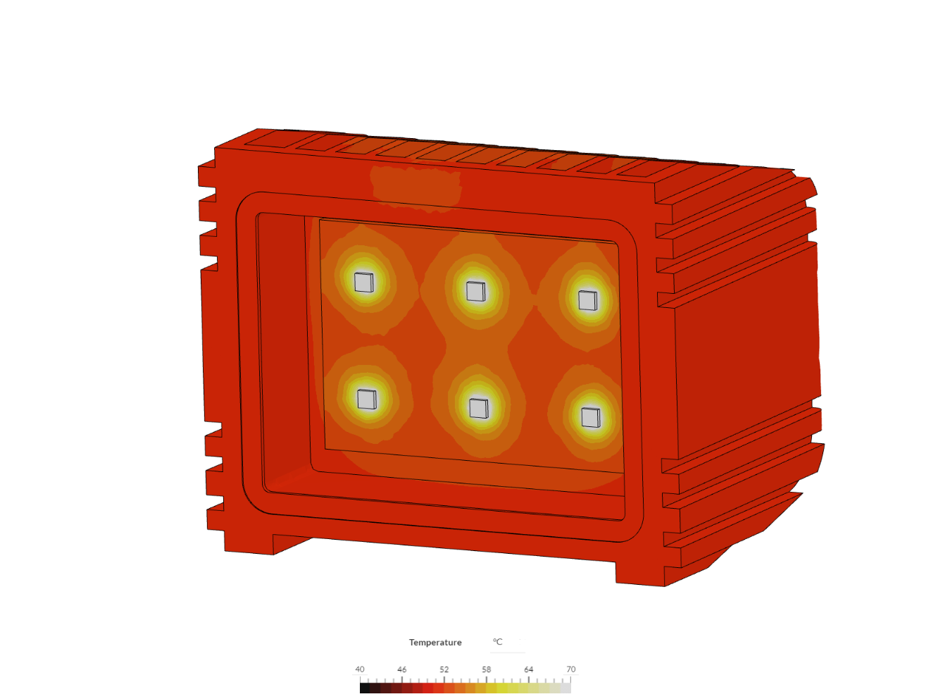 LED Work Light Thermal Analysis image