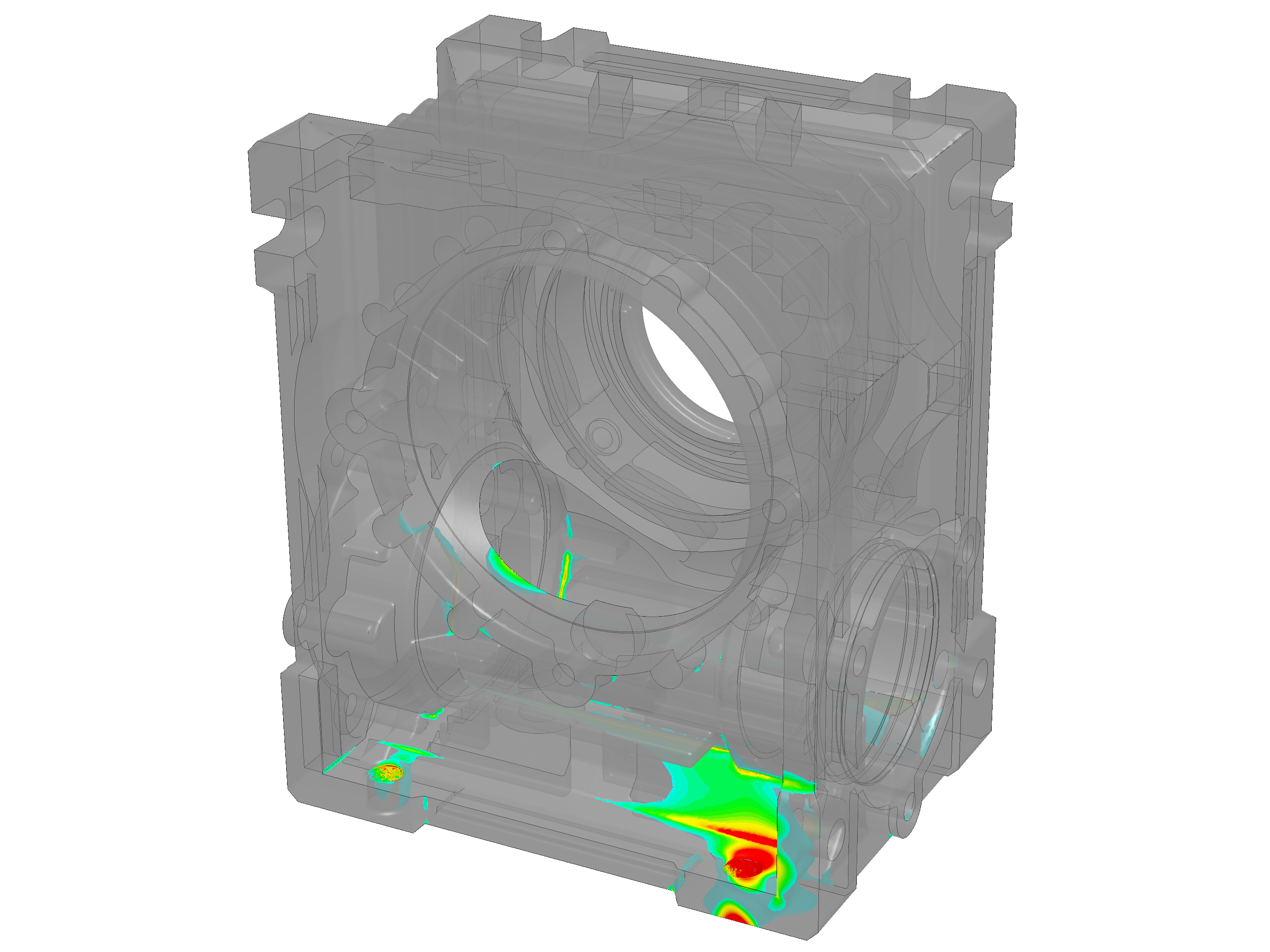 Worm Gearbox Structural Analysis image