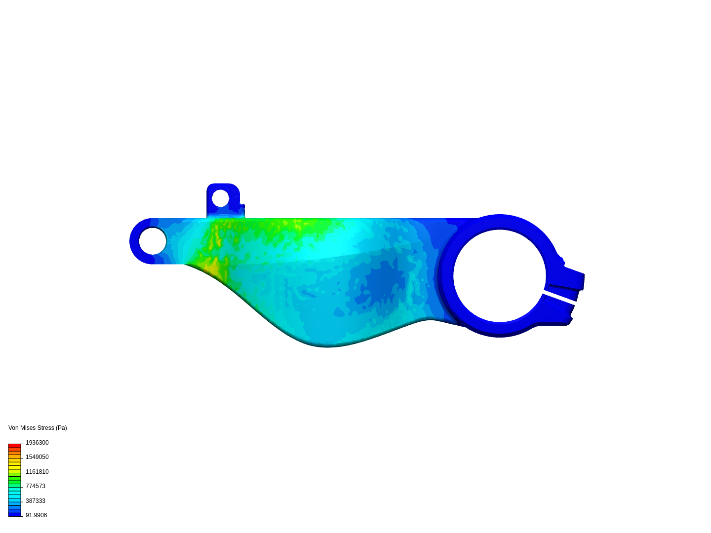Motorbike Swingarm - Static and Eigenmodes Analysis image