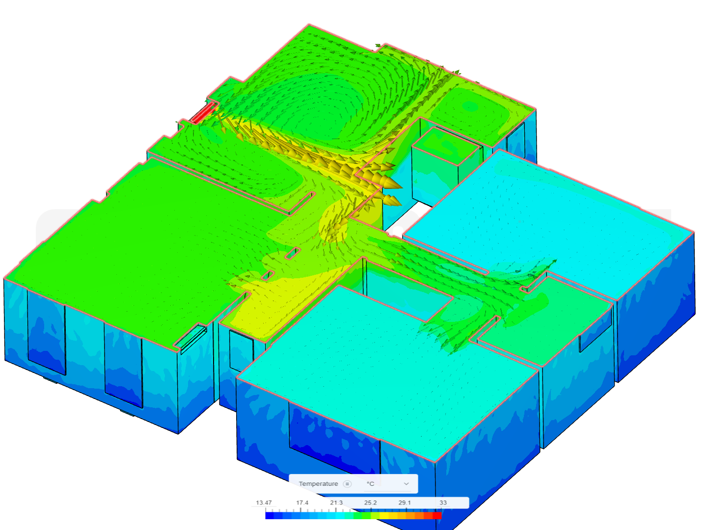 home hvac air distribution by jsimonot SimScale