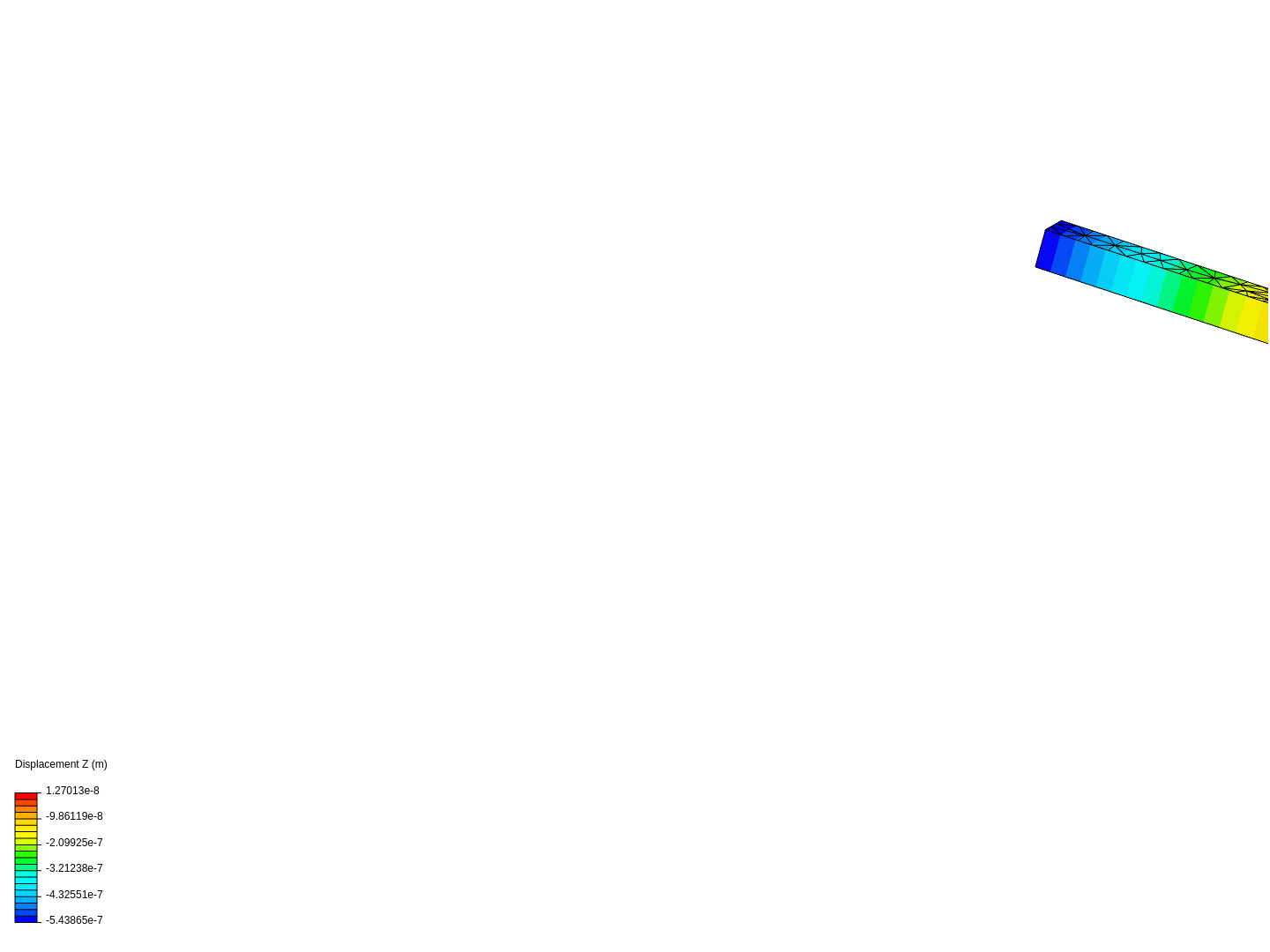 Static stress analysis on an L-clamp image