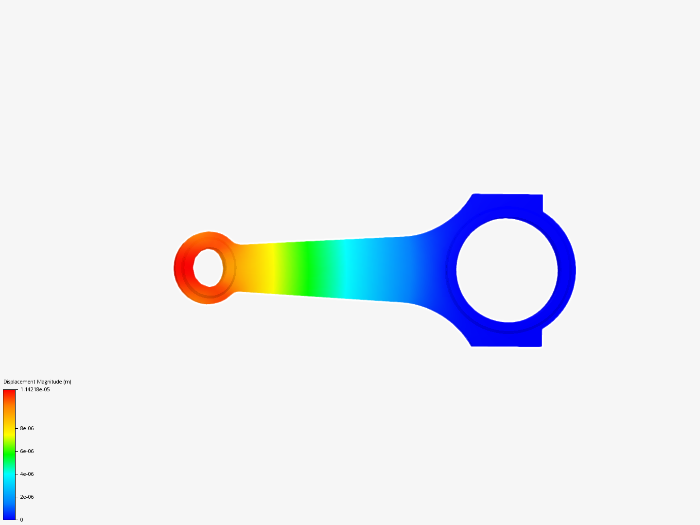 Connecting rod stress analysis image