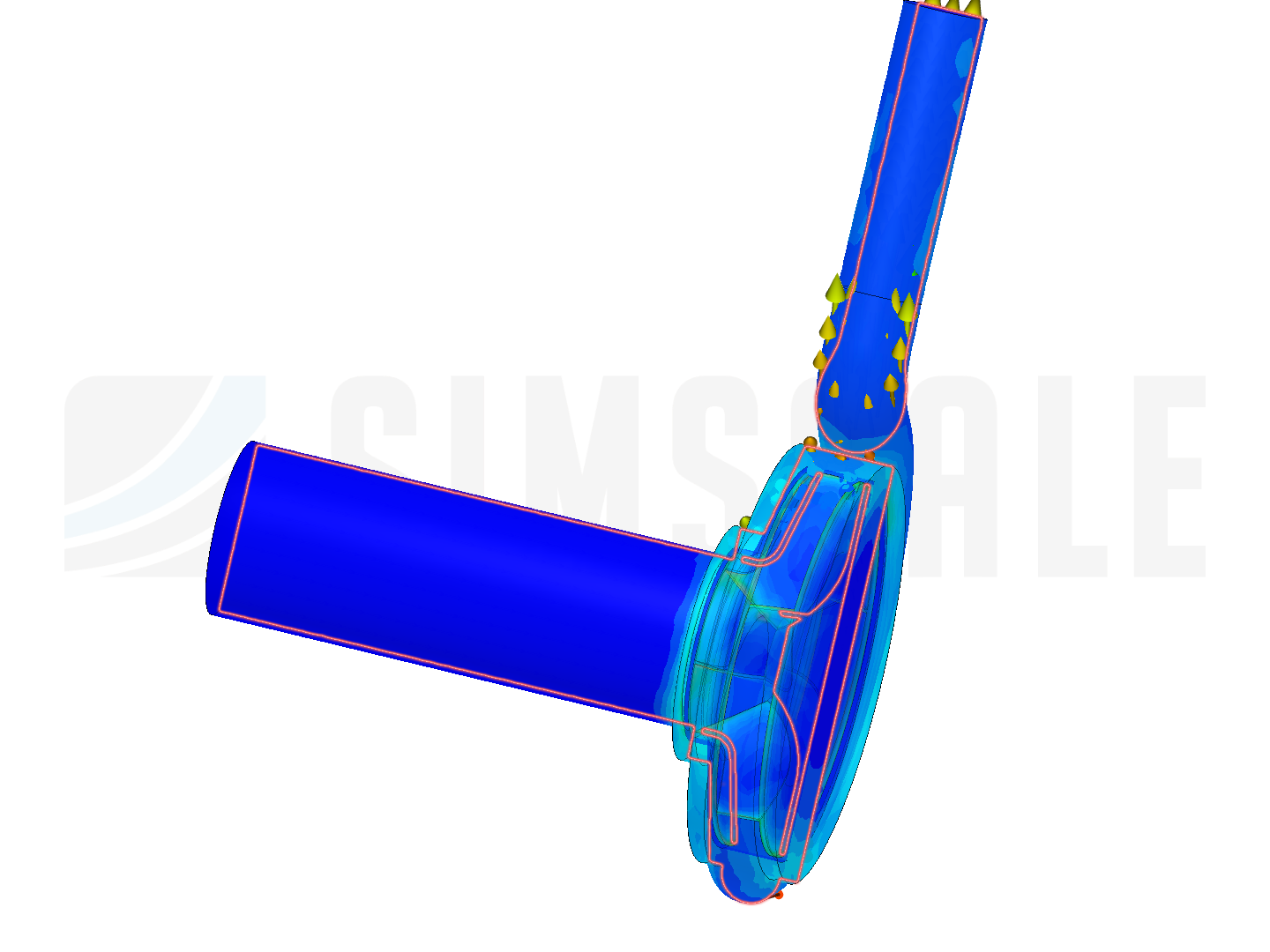 CFD stimulation- centrifugal pump image