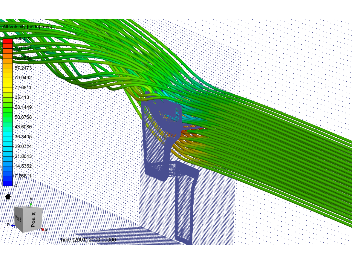 Rear Wing - Simulation test 2 by kevinaf | SimScale