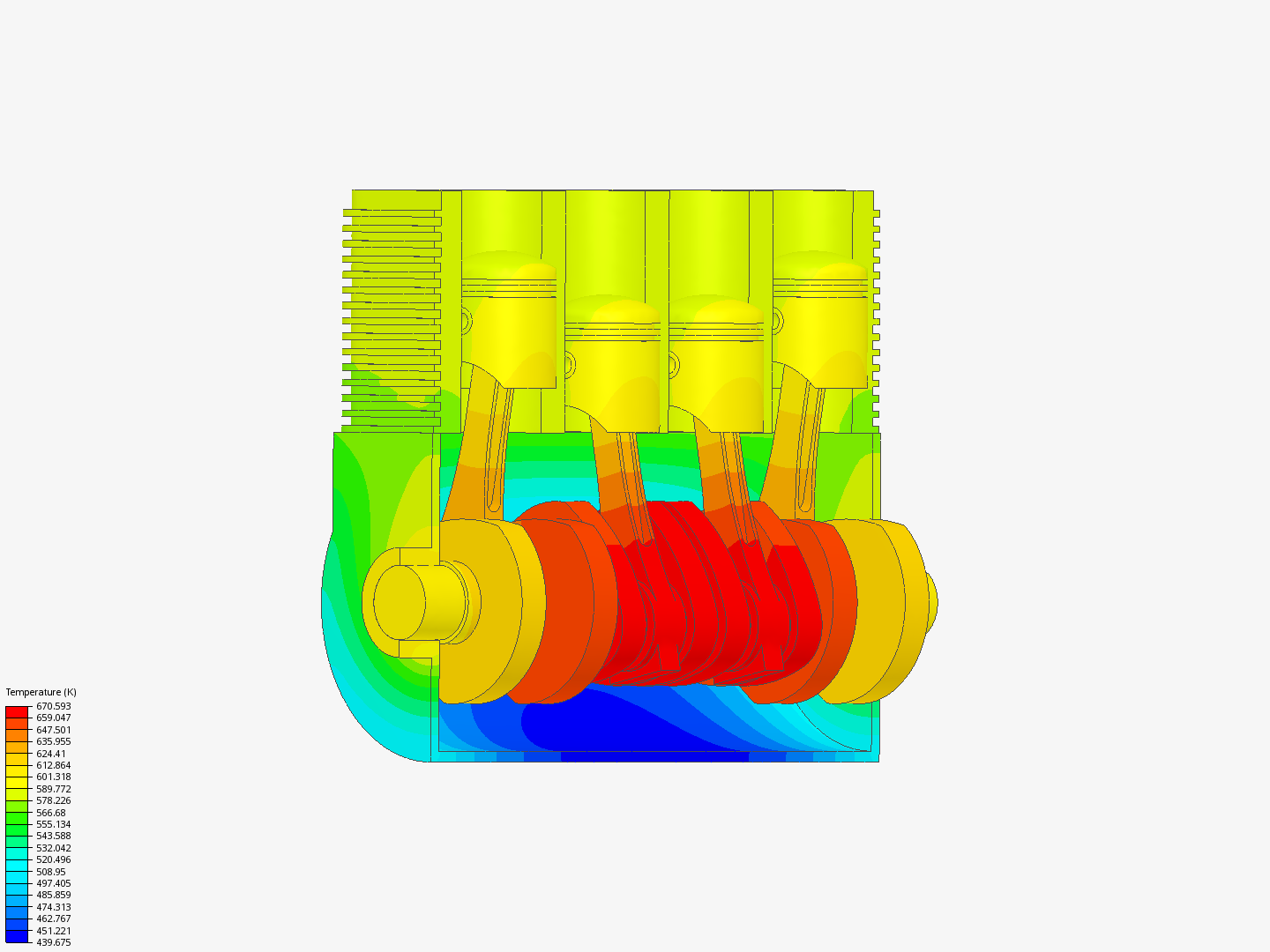 Heat simulation of IC engine image