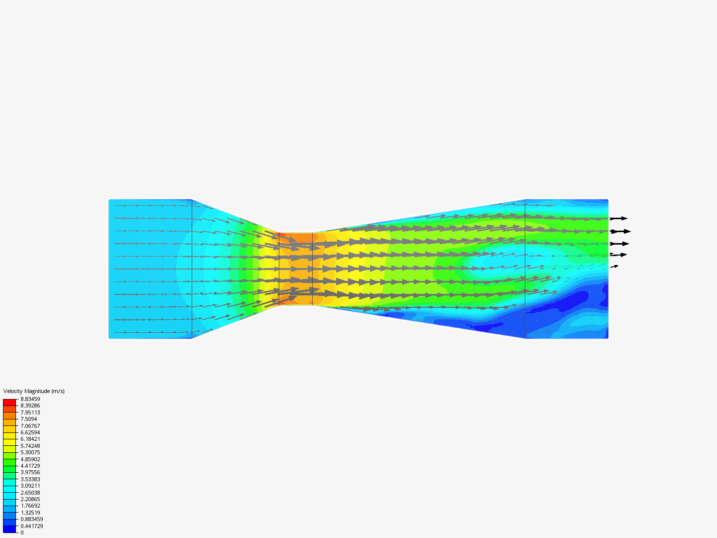 Venturi Meter (MatE 107) - Copy by klhulipas | SimScale
