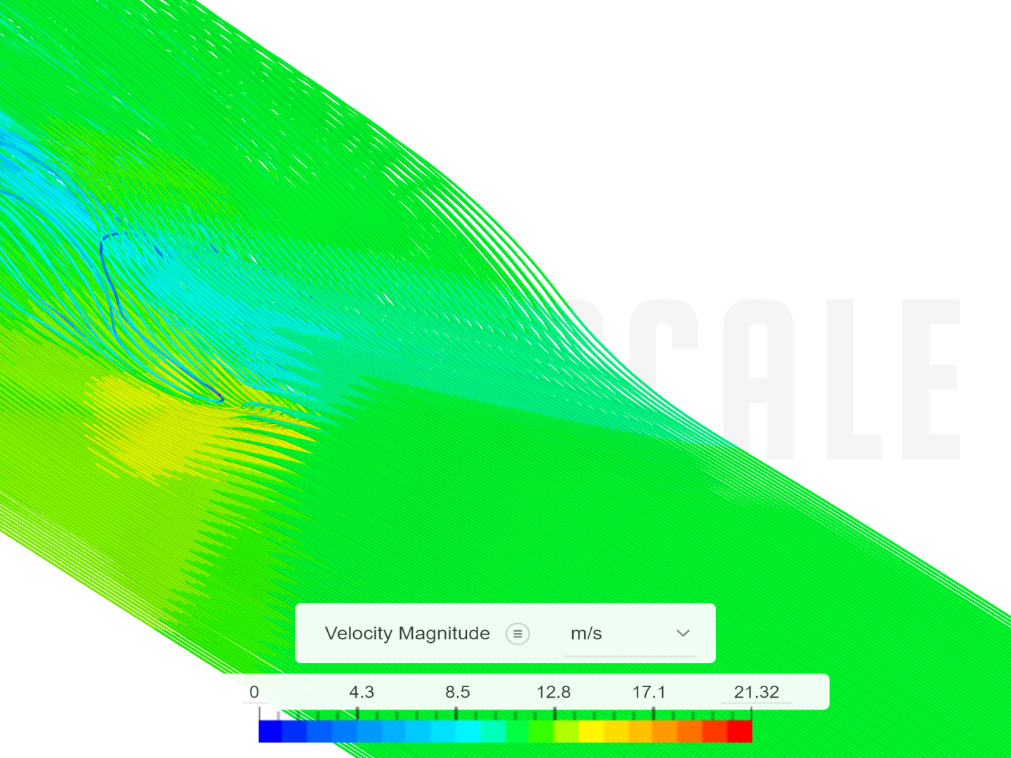 Incompressible Turbulent Airflow Around a Spoiler image