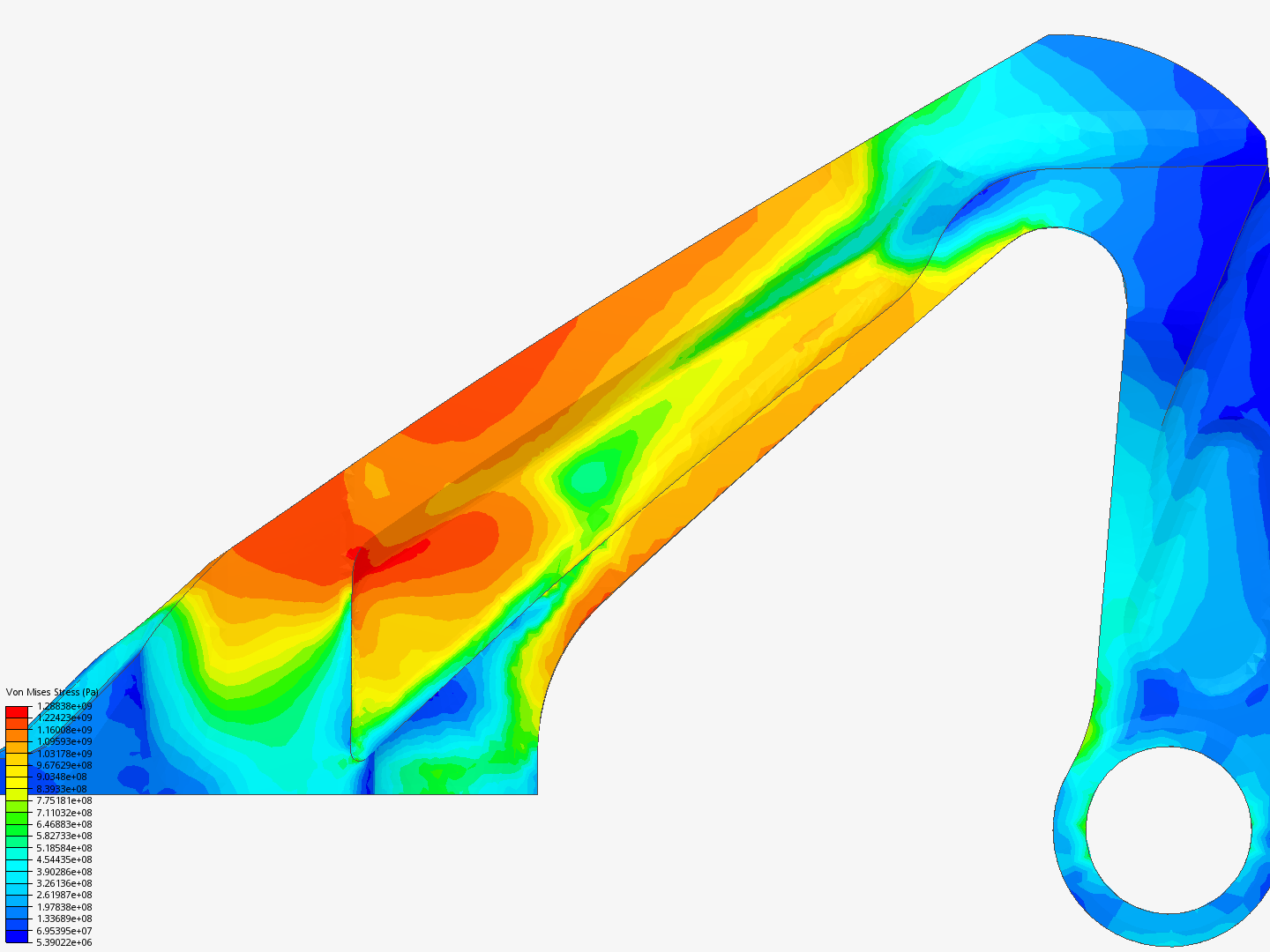 Plate 2: Nonlinear Analysis of Aircraft Engine Bearing Bracket - Ochoa image