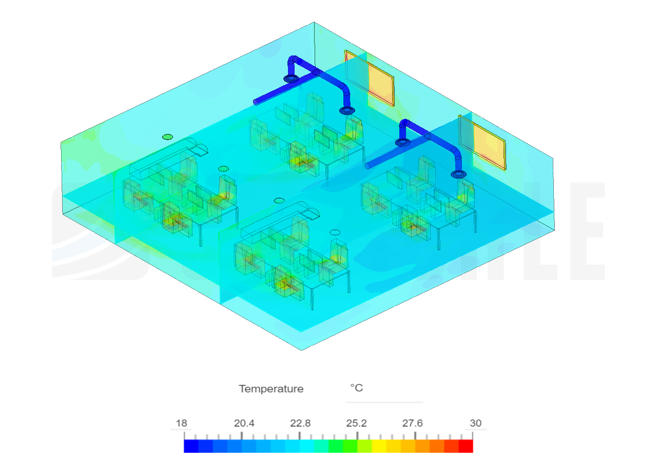Building Interior Ventilation Analysis - CHT Simulation image