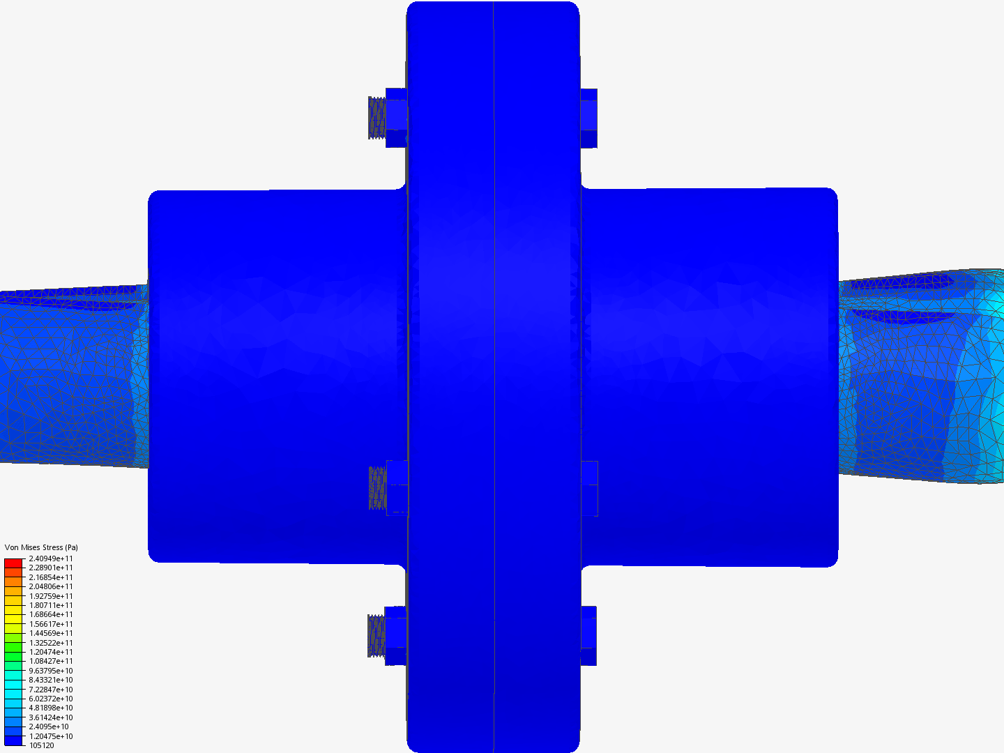 Flange Coupling - Copy by kunalsharma | SimScale