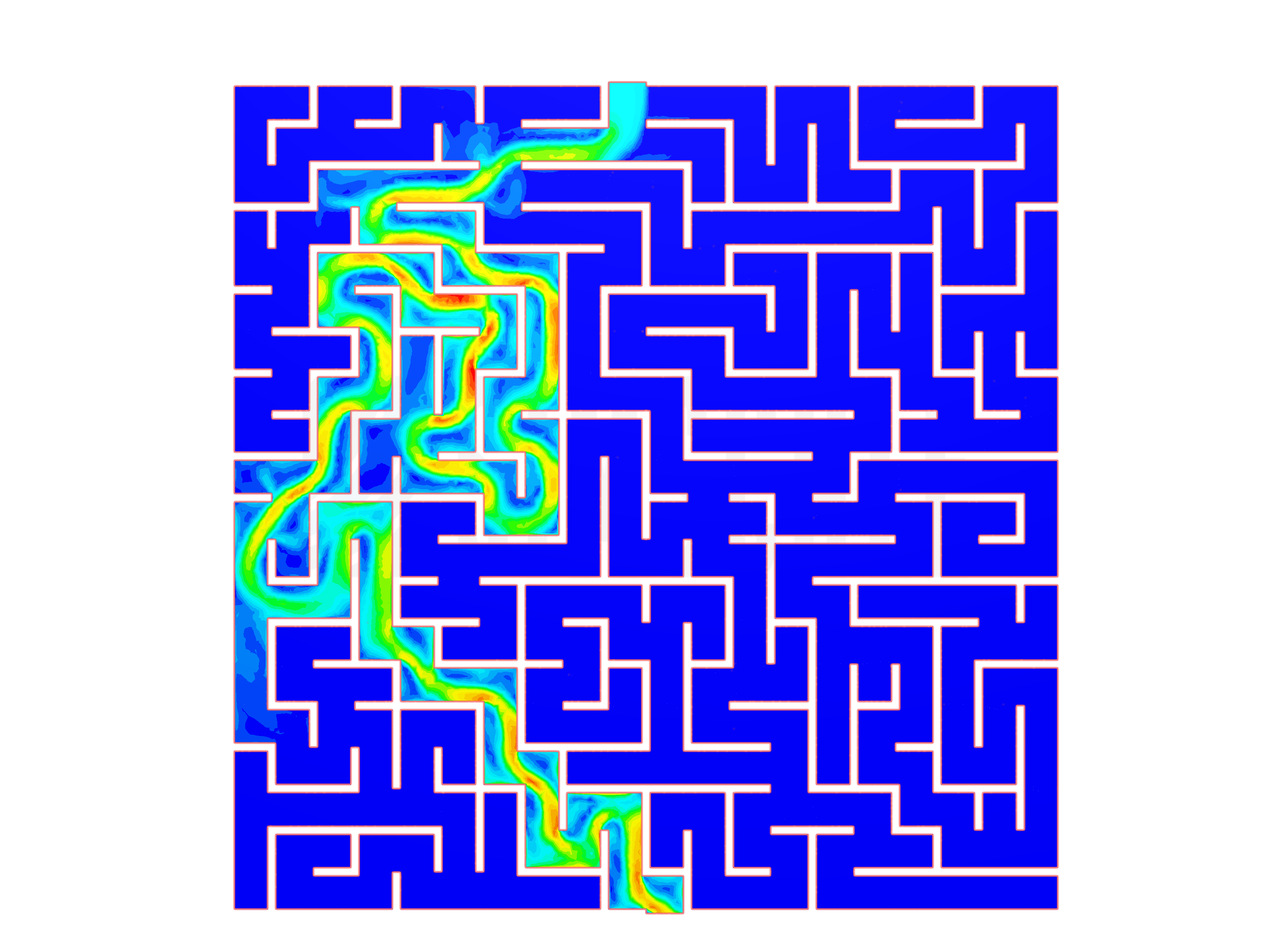 Maze solving image