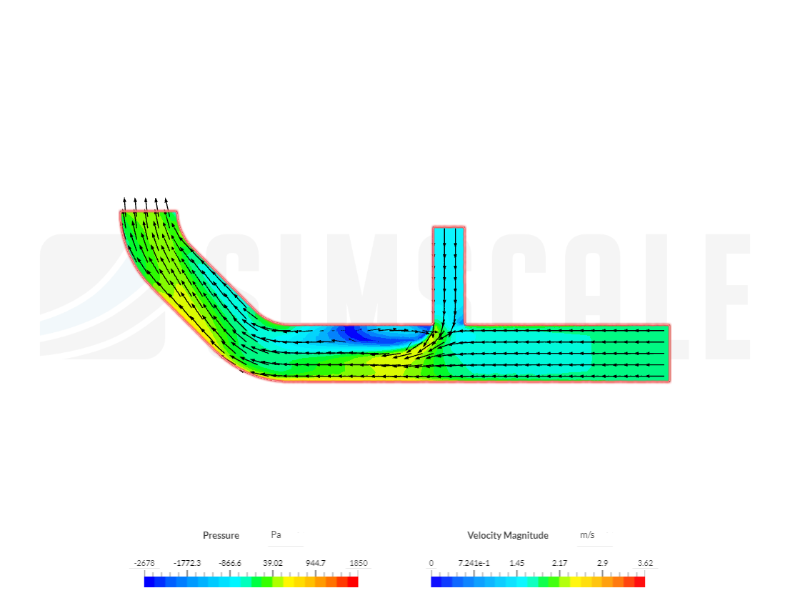 Tutorial 2: Pipe junction flow (water) by ldela_cruz | SimScale