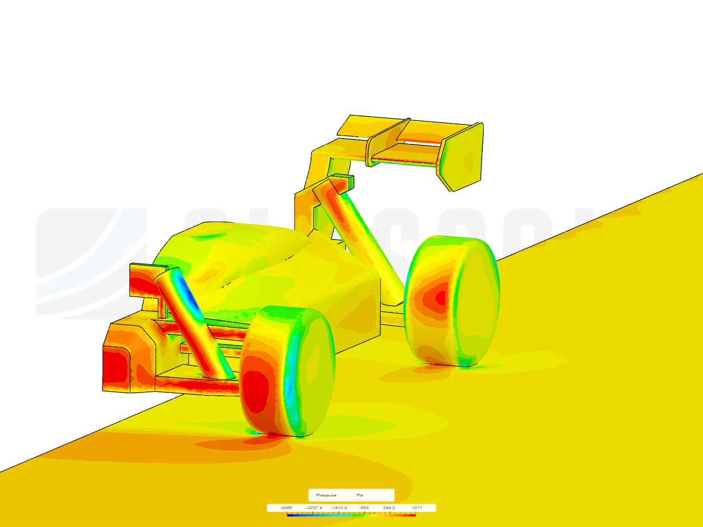 1/8th scale rc buggy CFD image