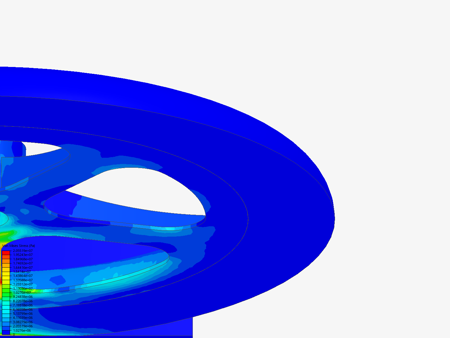 Tutorial: Nonlinear Analysis of a Wheel image