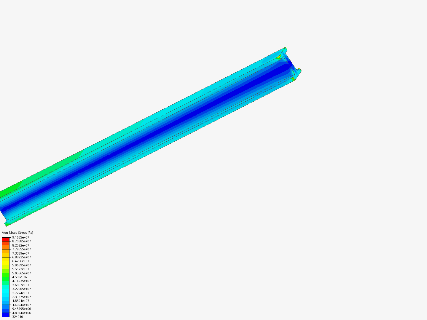 SimScale for Engineering Simulations - FEA for Beginners - Static Analysis of an I Beam - Project 1 - Copy image