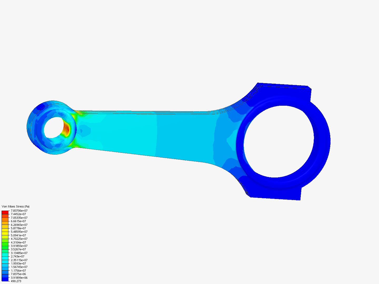 Tutorial 1: Connecting rod stress analysis by mbautista | SimScale