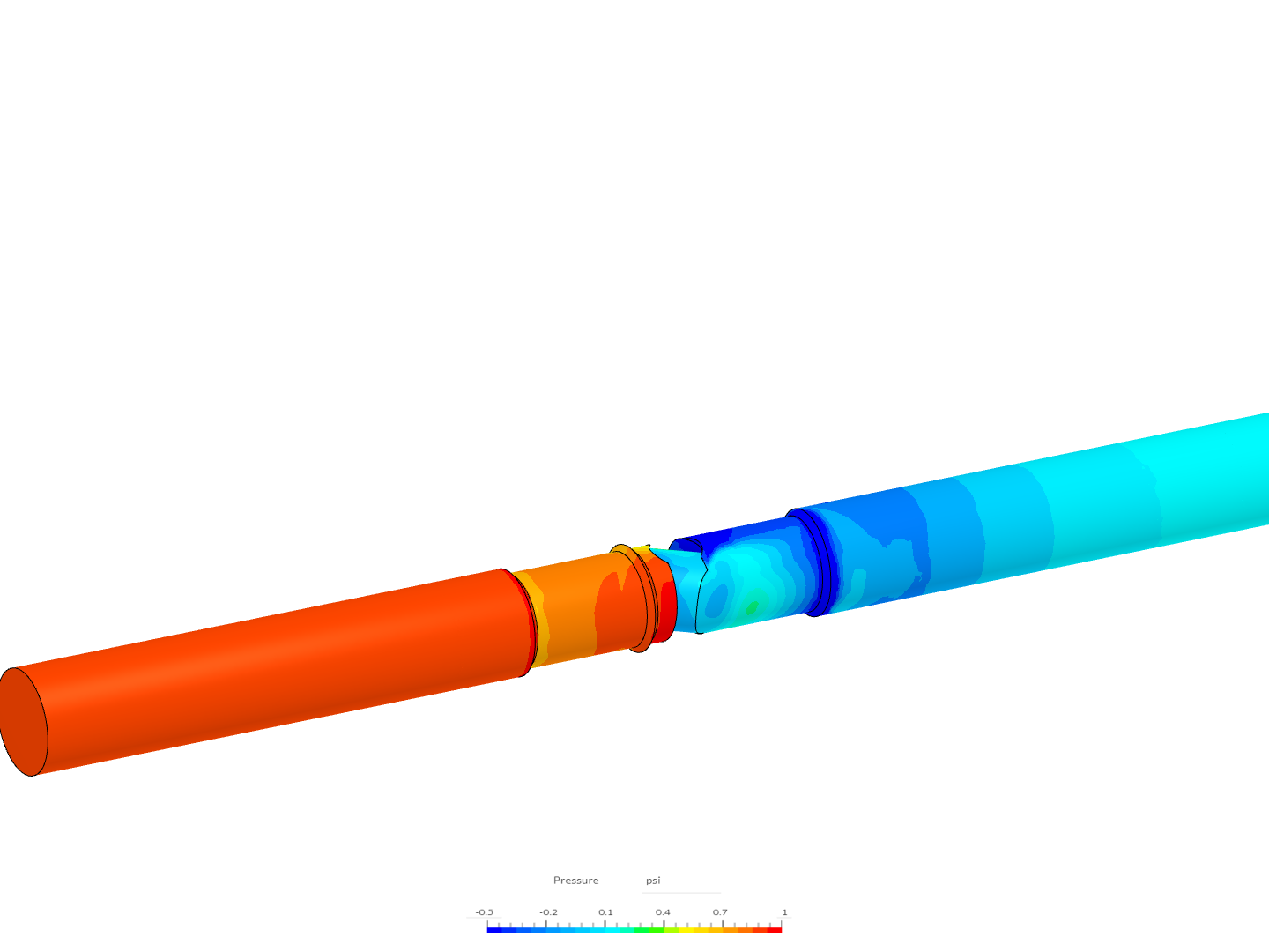 Water Control Valve Assembly CFD Analysis image