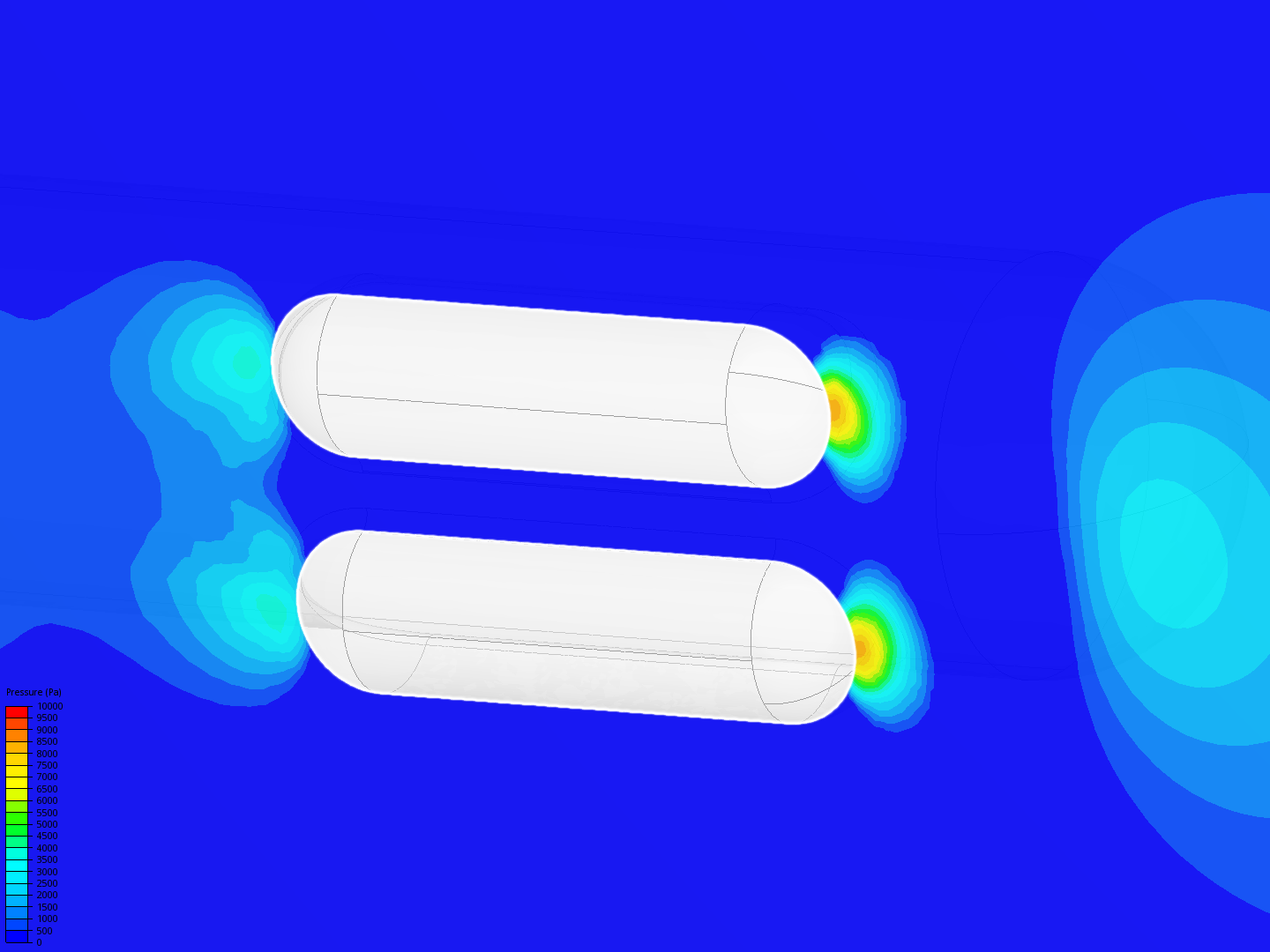 Simulation of External Fluid Flow around a Submarine - Copy image