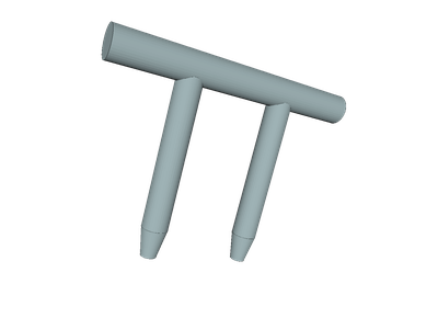 CHW Header and Two Vertical Suction Pipes by mchek | SimScale