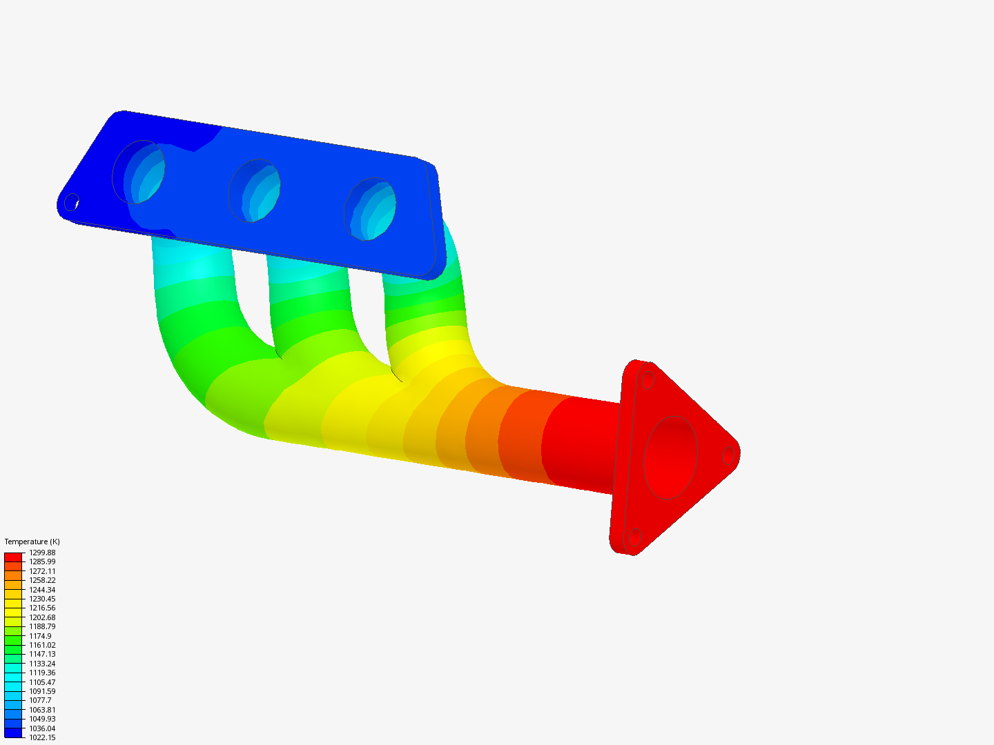 Thermomechanical Analysis of an exhaust pipe image
