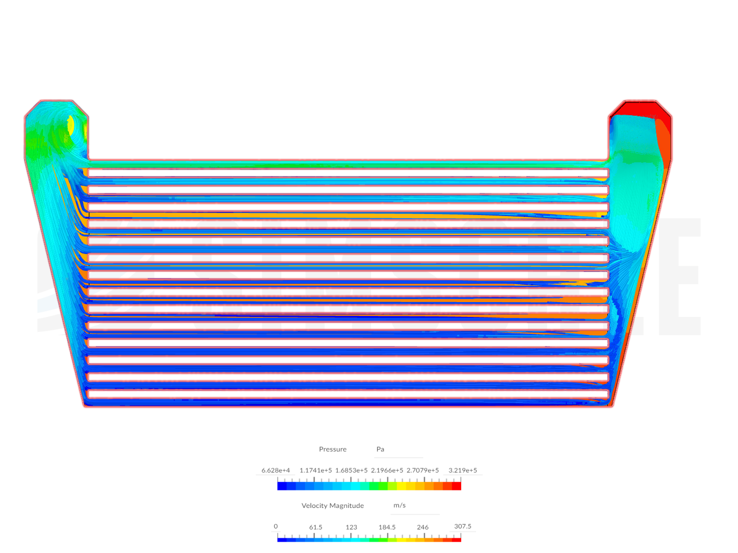 horizontal flow intercooler image