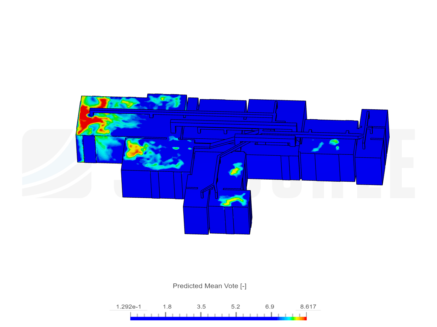 HVAC Analysis by mmmaths | SimScale