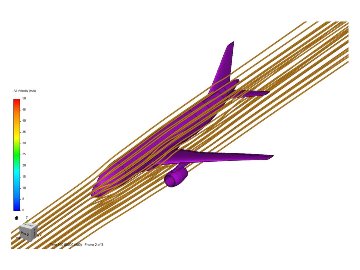 Airflow around a commercial aircraft image