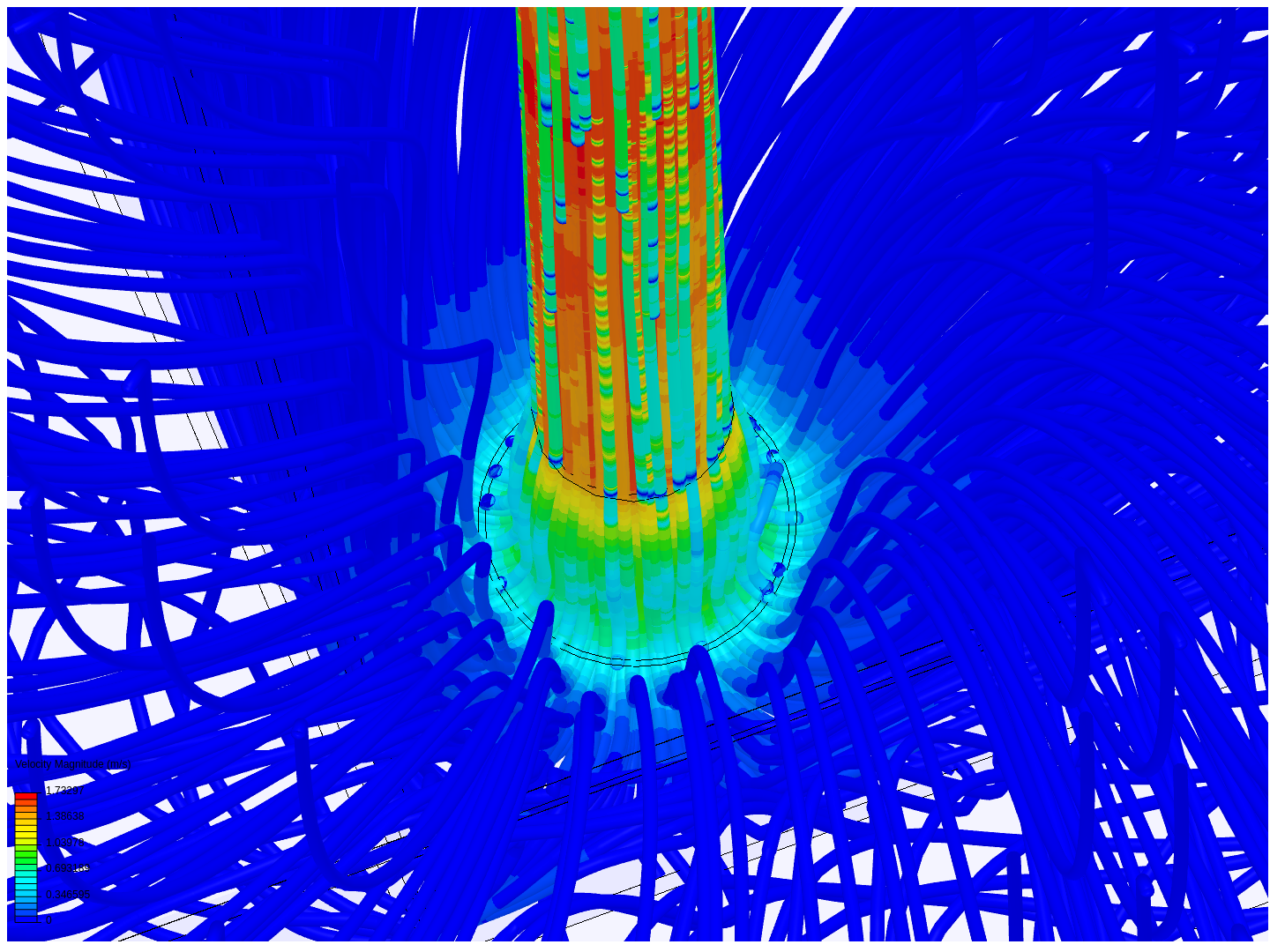 Fuel Turbulance - DN80 - 100 percent flow - 37mm gap image