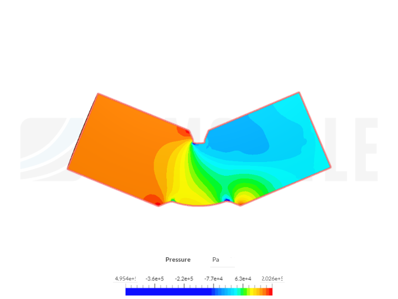 45 degree elbow Flow Analysis image