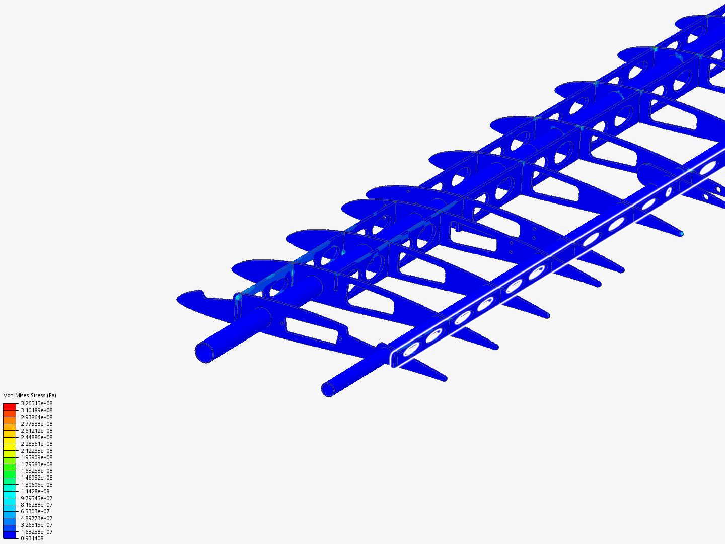 structural analysis of VTOL uav wing by nbista | SimScale...