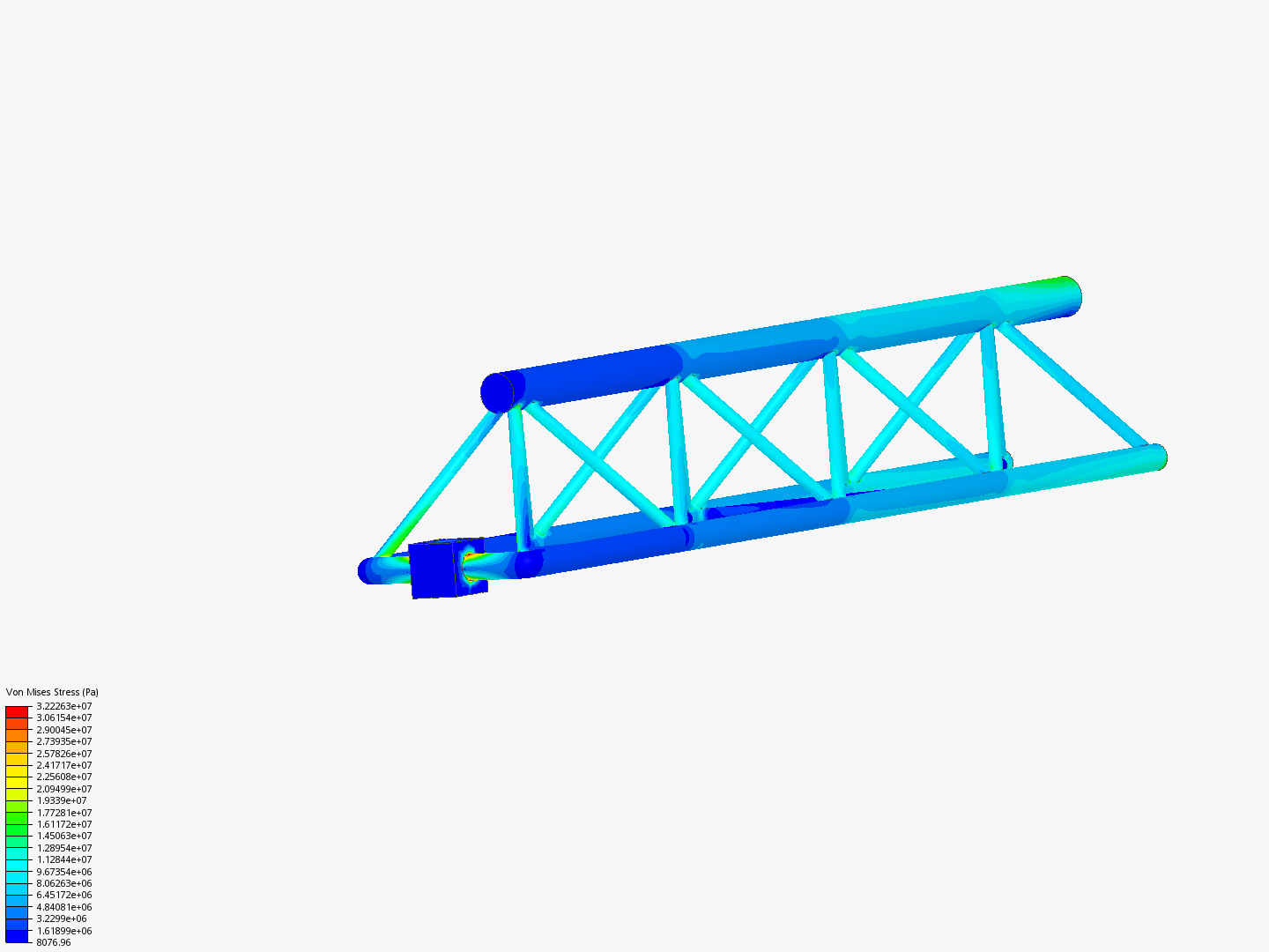 Tutorial - Linear static analysis of a crane image