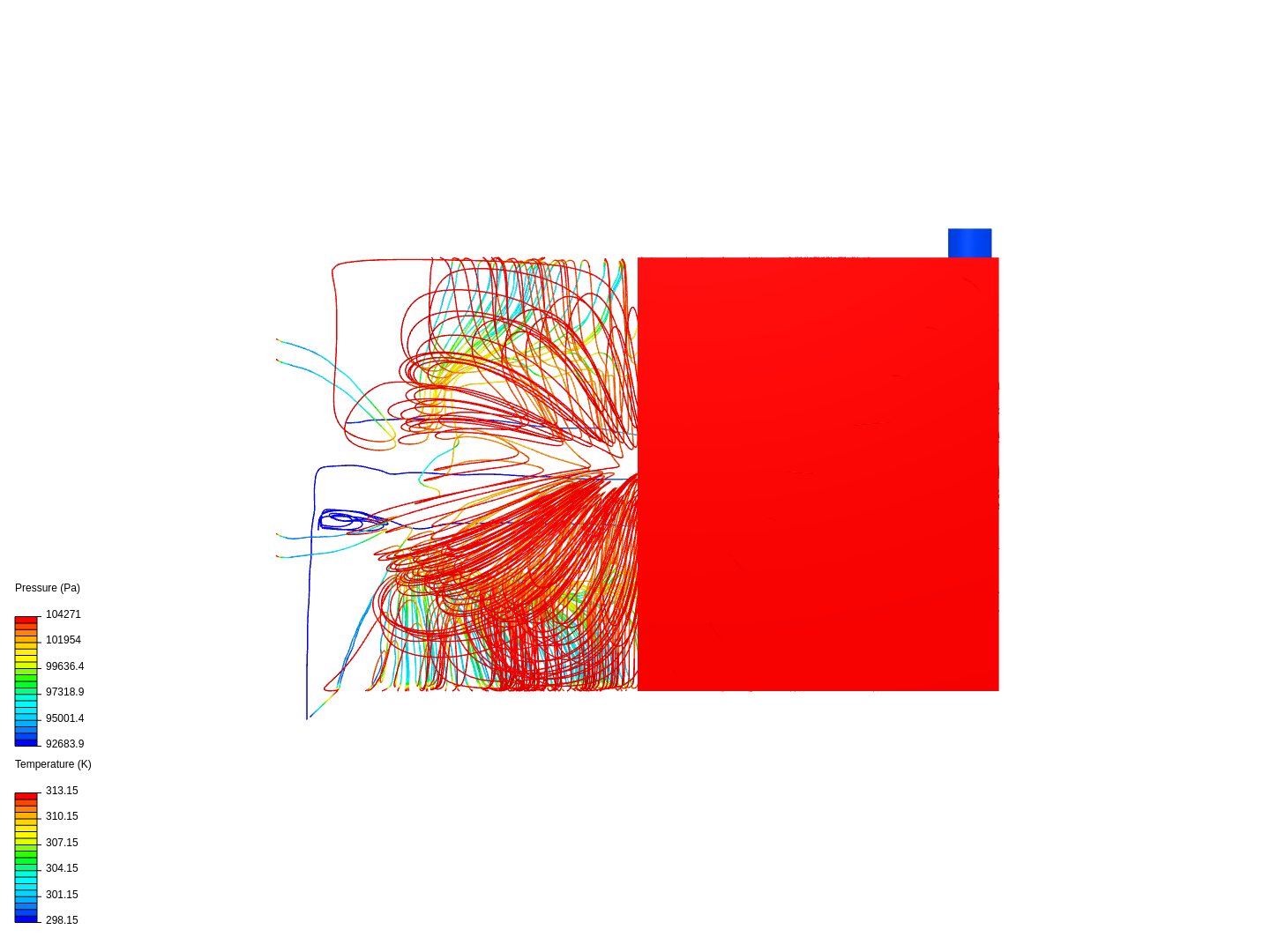 Heat analysis of large heat sink image