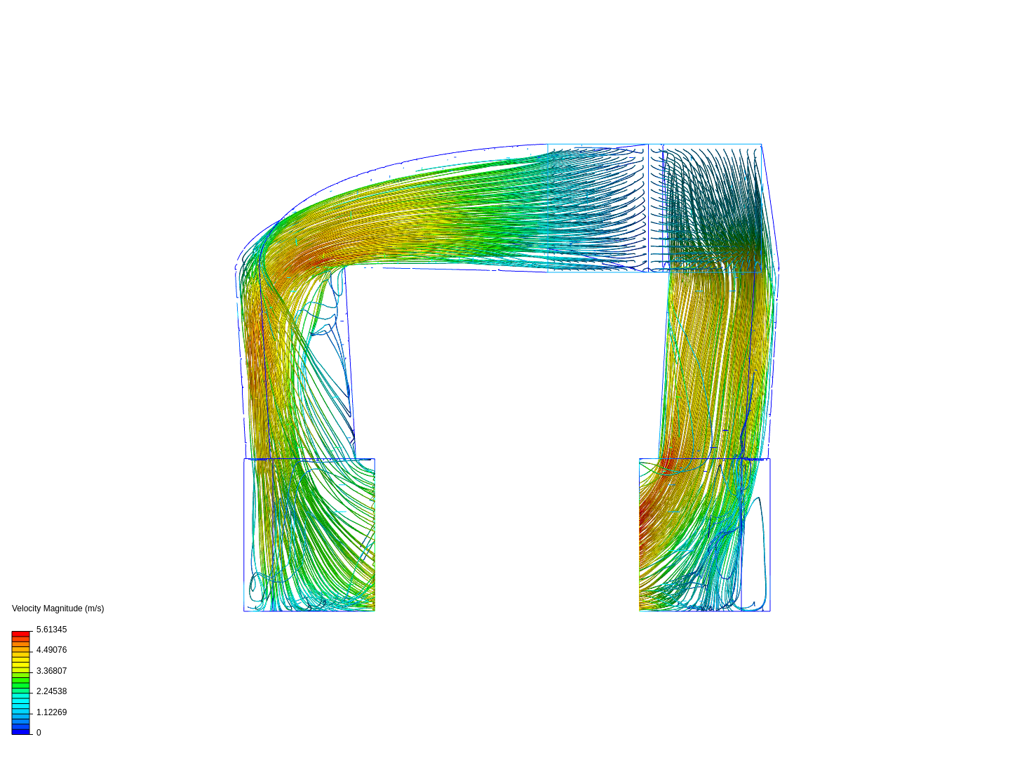 Cooling Duct Analysis v3 - meters by nixxon | SimScale