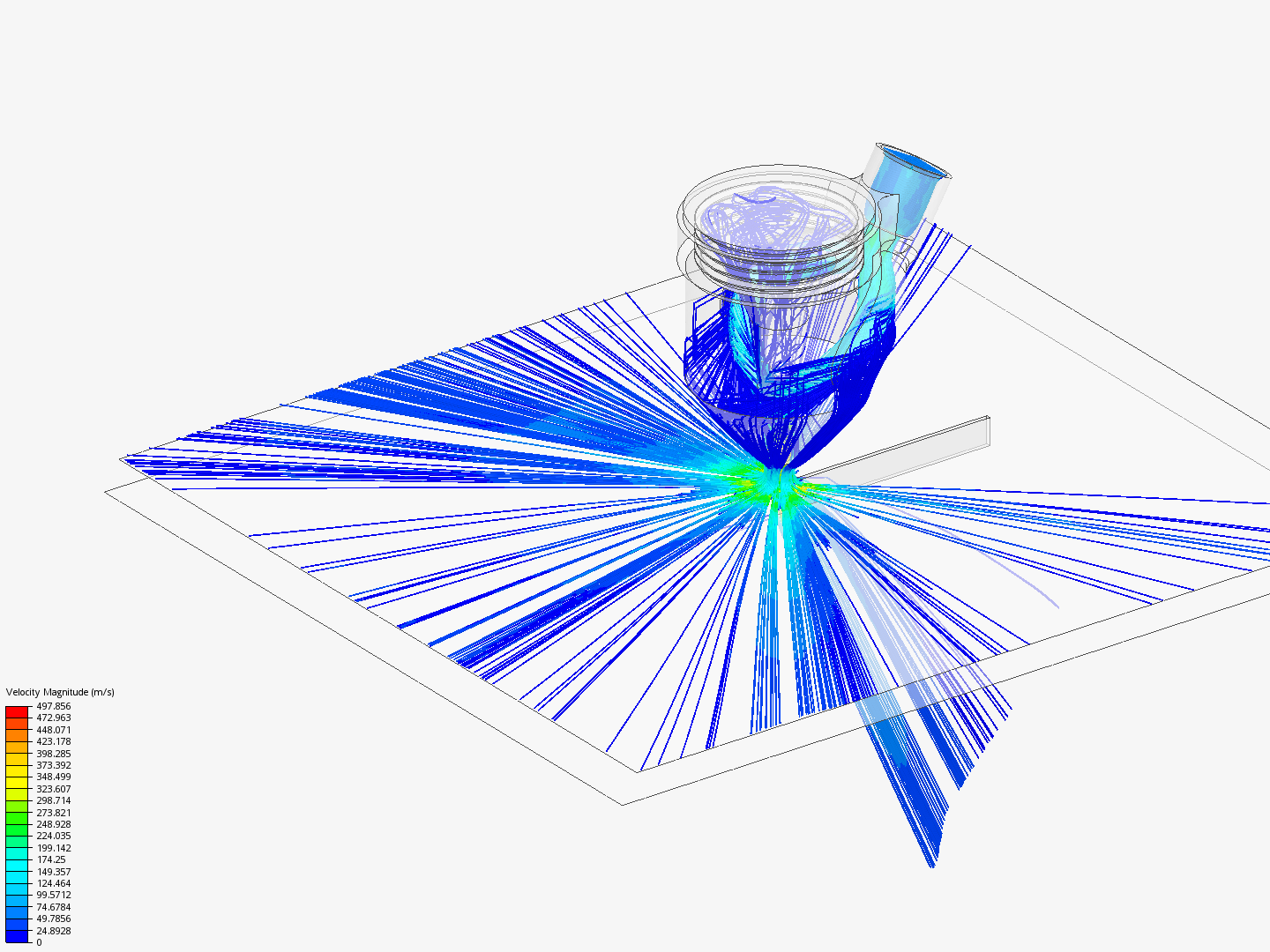 Laser air flow optimized double by nsergeant | SimScale...