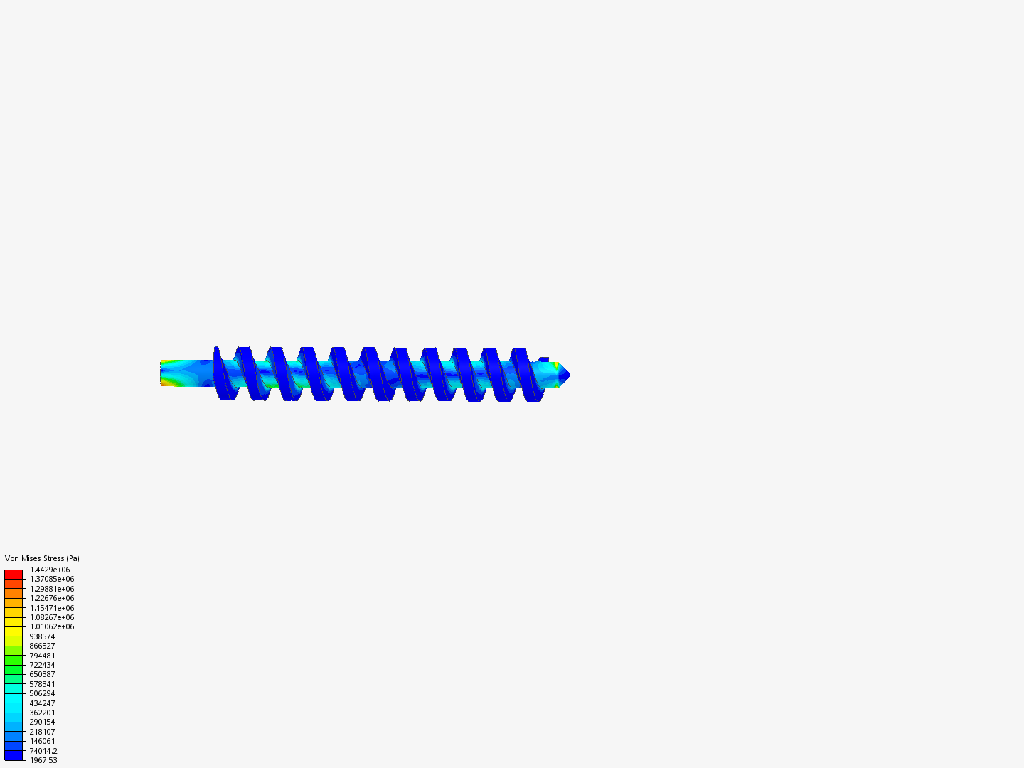 Helical screw by oplegend1607 | SimScale