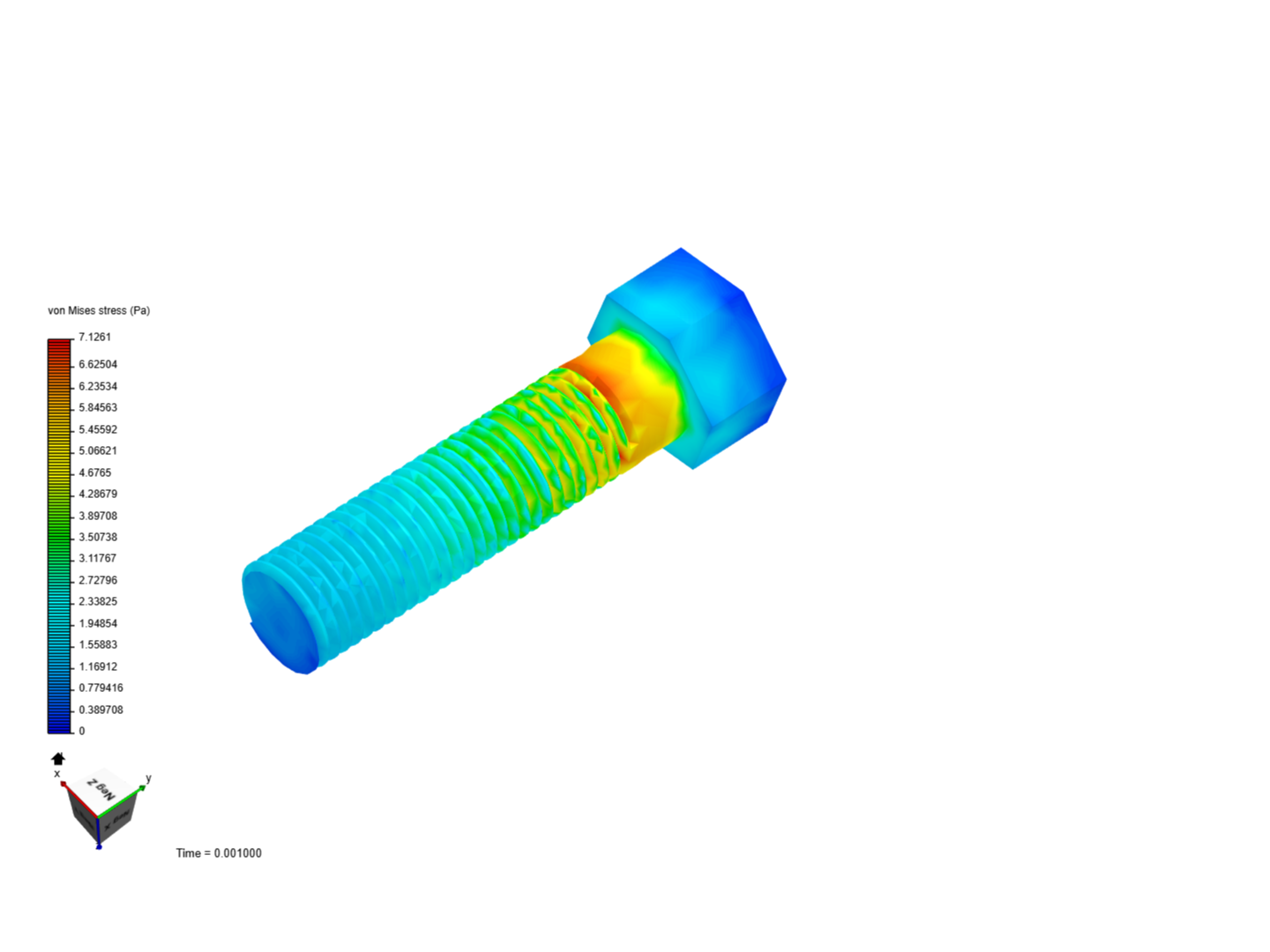 Core Drilled Bolt by p_rojasulloa | SimScale