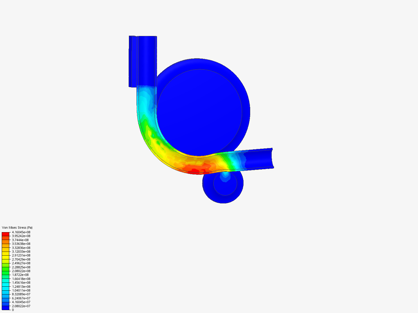 Bending of an Aluminium Pipe - Copy by pde_guia | SimScale