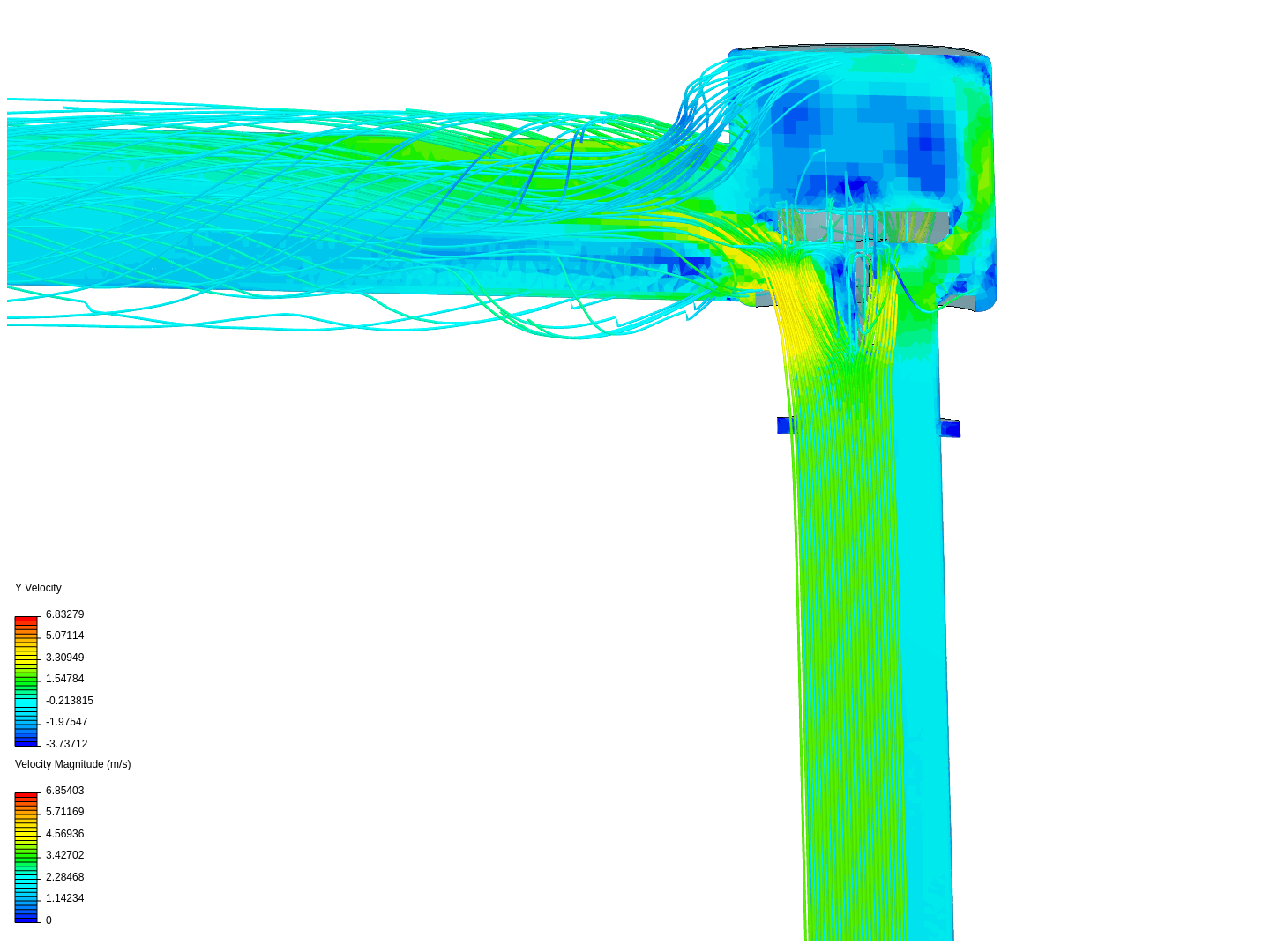 Fluide flow through a valve image