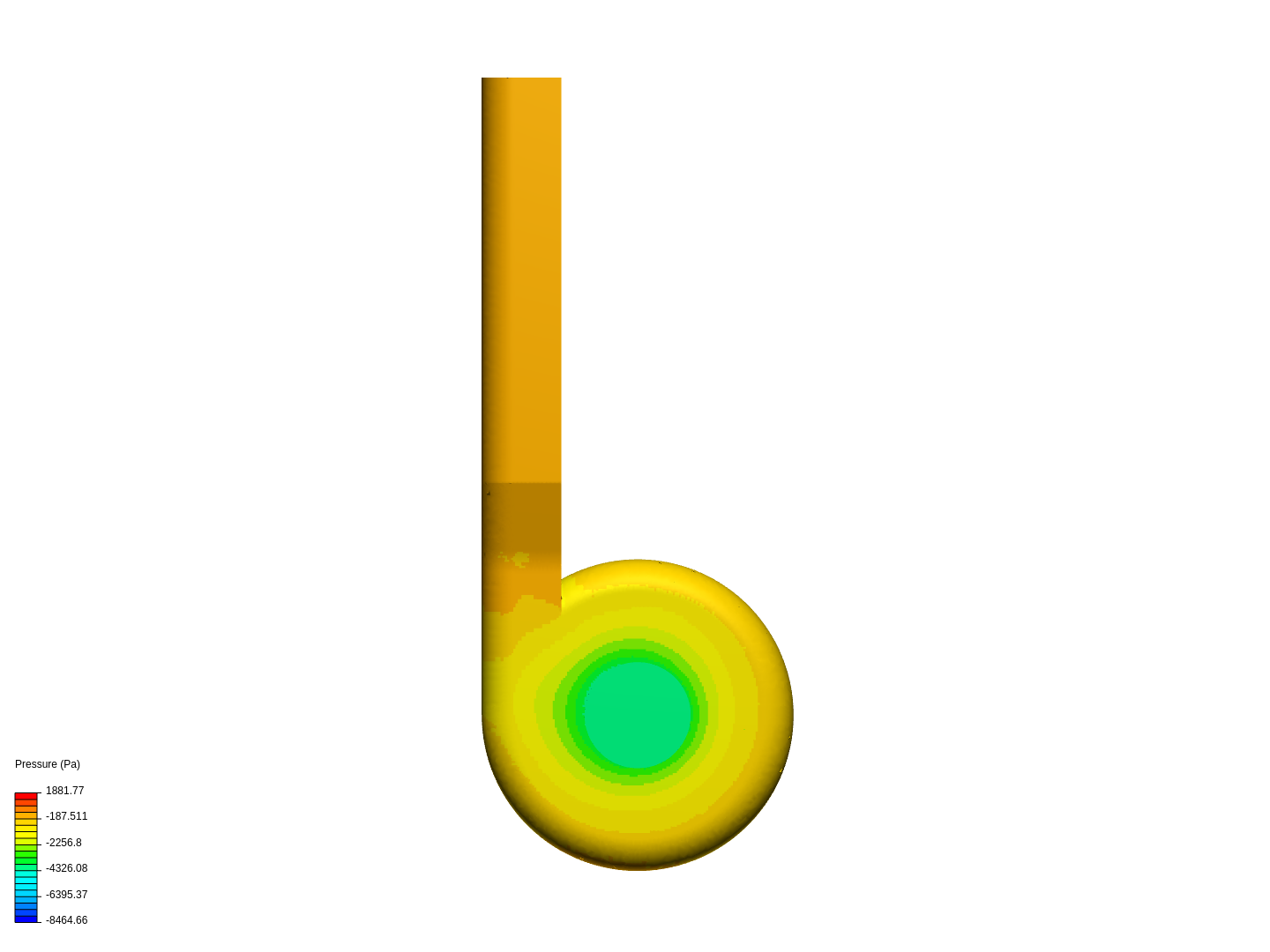 Centrifugal pump CFD simulation image
